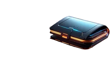 Image of a futuristic wallet, symbolizing the crypto bonus promotion at Unlim Internet Casino.