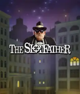 Enter the underworld realm of The Slotfather game by Betsoft, highlighting a commanding mafia boss standing against a nocturnal cityscape. This graphic captures the intense ambience of the mob life, with the boss dressed in a traditional black suit and fedora. Ideal for players who enjoy mafia stories, providing a captivating gaming experience. 